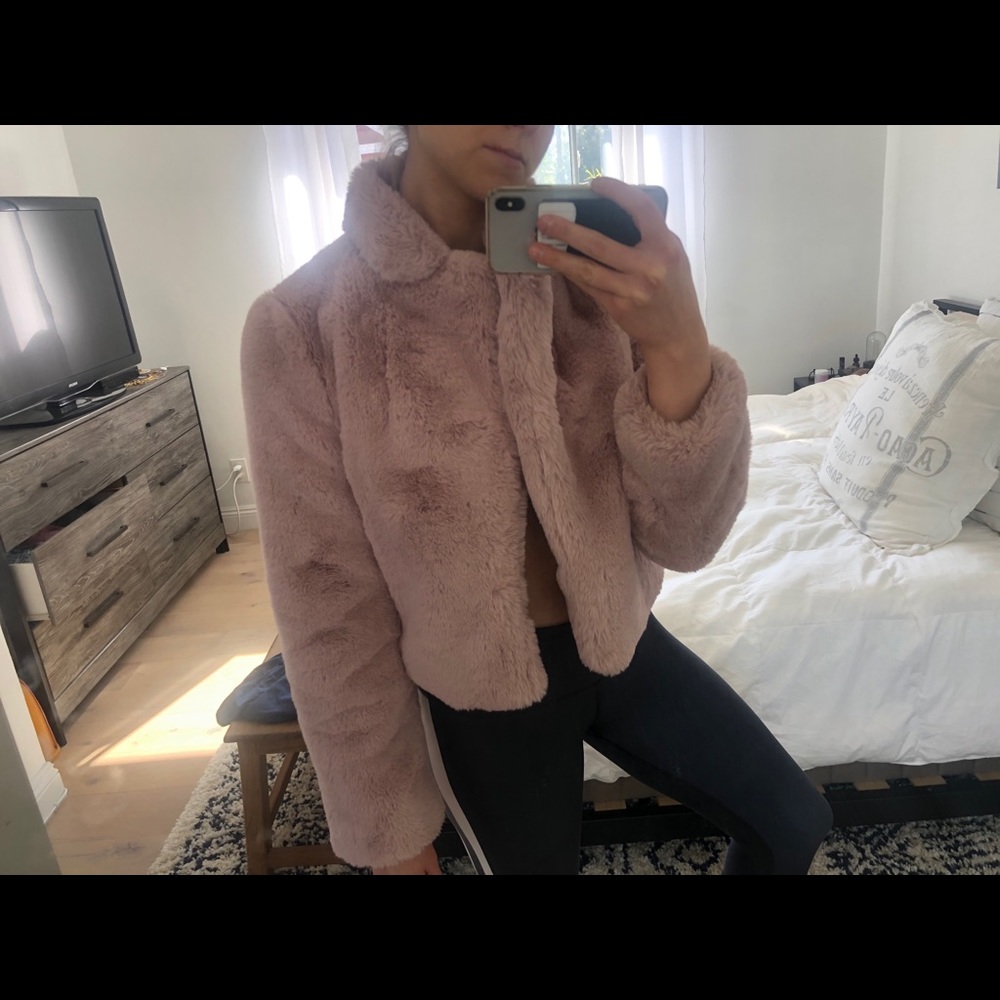Pink Fur Coat